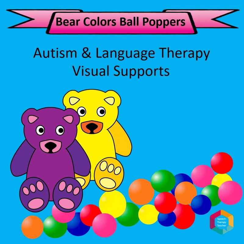 Multi Color and B&amp;W Bears Ball Popper Activity