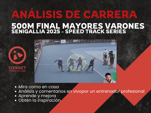 500m Final - Mayores Varones - Senigallia 2025 - Speed Track Series - ES