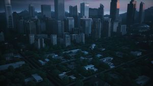 Power outage in the city