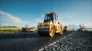 Road construction. Construction of a new road