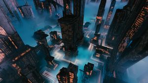 Futuristic Sci-Fi City at Night – Metropolis of Tomorrow Animation