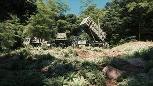 Air defense system in the forest