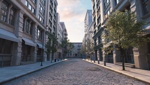 Empty city streets during a pandemic