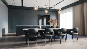 Dining area in modern kitchen