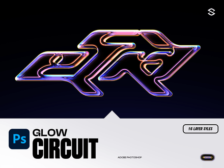 Glow Circuit - Photoshop Layer Styles
