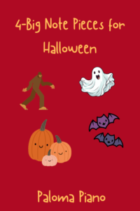 4 Big-Note Pieces for Halloween 