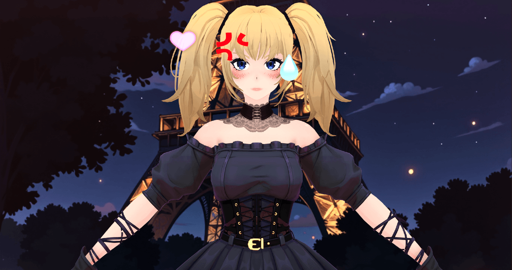 [DLC Outfits] Grok &quot;Ani&quot; AI 3D Model Full Rigged .Blend Project/MMD/Unity 