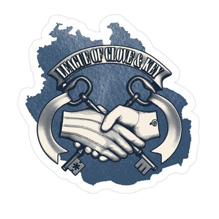 League Of Glove &amp; Key Guild Sticker