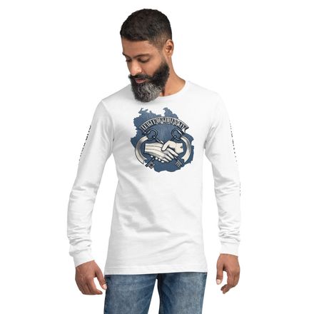 League of Glove &amp; Key White Long Sleeve Shirt