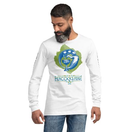 Peacock&#x27;s Feast White Long Sleeve Shirt