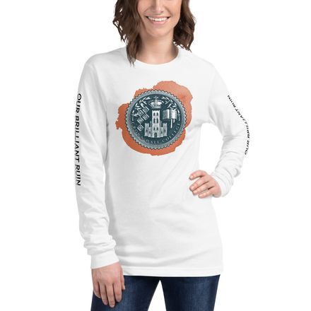 Crown Hall College White Long Sleeve Shirt