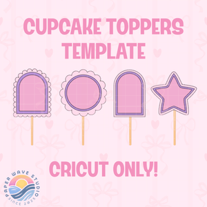 Cupcake Toppers Template Cricut