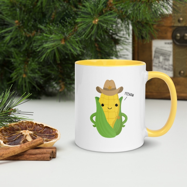 Corn Cob Sheriff Yeehaw Mug