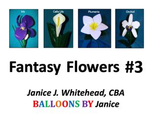 "Fantasy Flowers #3" with Janice Whitehead
