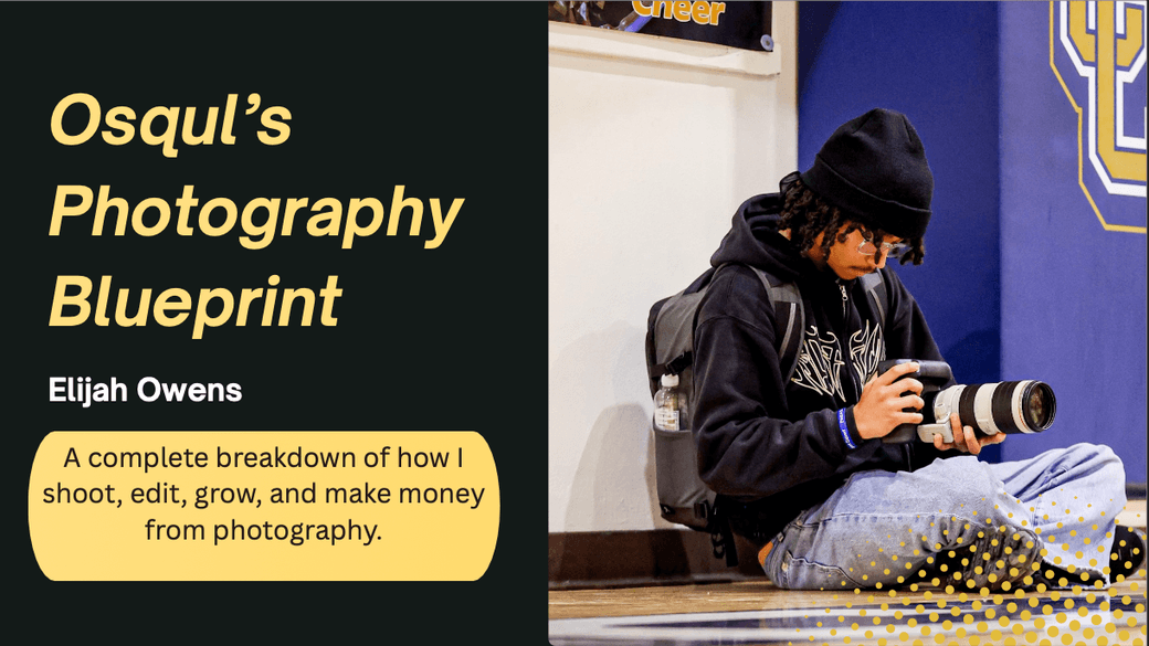 Osqul's Photography Blueprint 