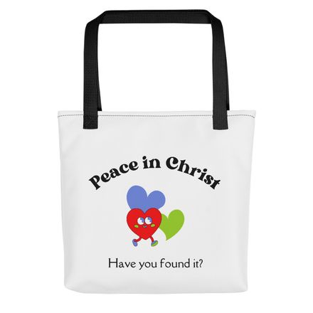 &quot;Peace in Christ.&quot; - Christian Tote Bag.  *US currency