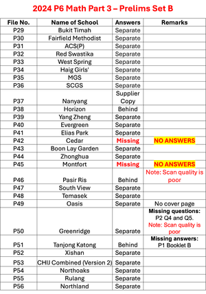 2024 P6 Math Part 3 - PRELIMS Set B