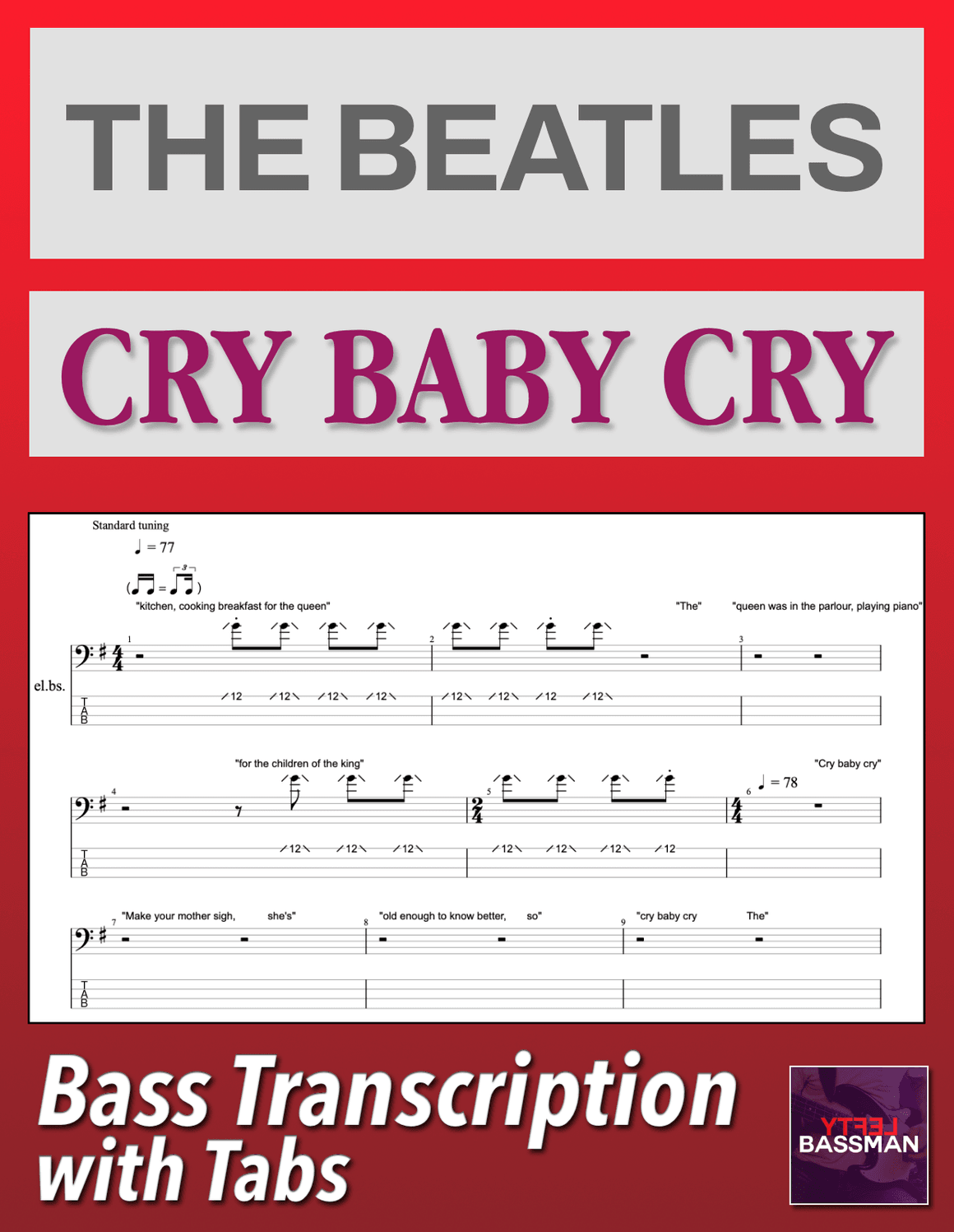 When You Cry Bass Tabs – 505 tab with lyrics by Arctic Monkeys for ...
