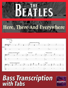 The Beatles - Here, There And Everywhere /// Bass transcription with tabs &amp; Audio Track
