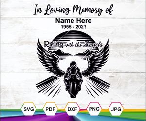 In Loving Memory, Biker memorial, Fallen Biker, Riding With The Angels, Biker Tribute, Biker salute