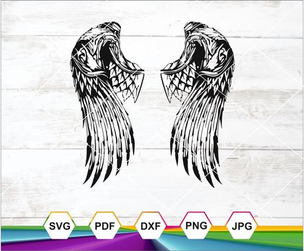Angel Wings Svg, Warrior Wings Svg, Angel png, Wings armor, Cricut cut file, Instant digital downloa