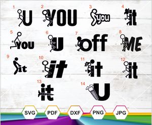 F It Svg, F It Bundle Svg, F It Pack Svg, Stick Figure Svg, F you Svg Pack, F U Stick Man, Screw It