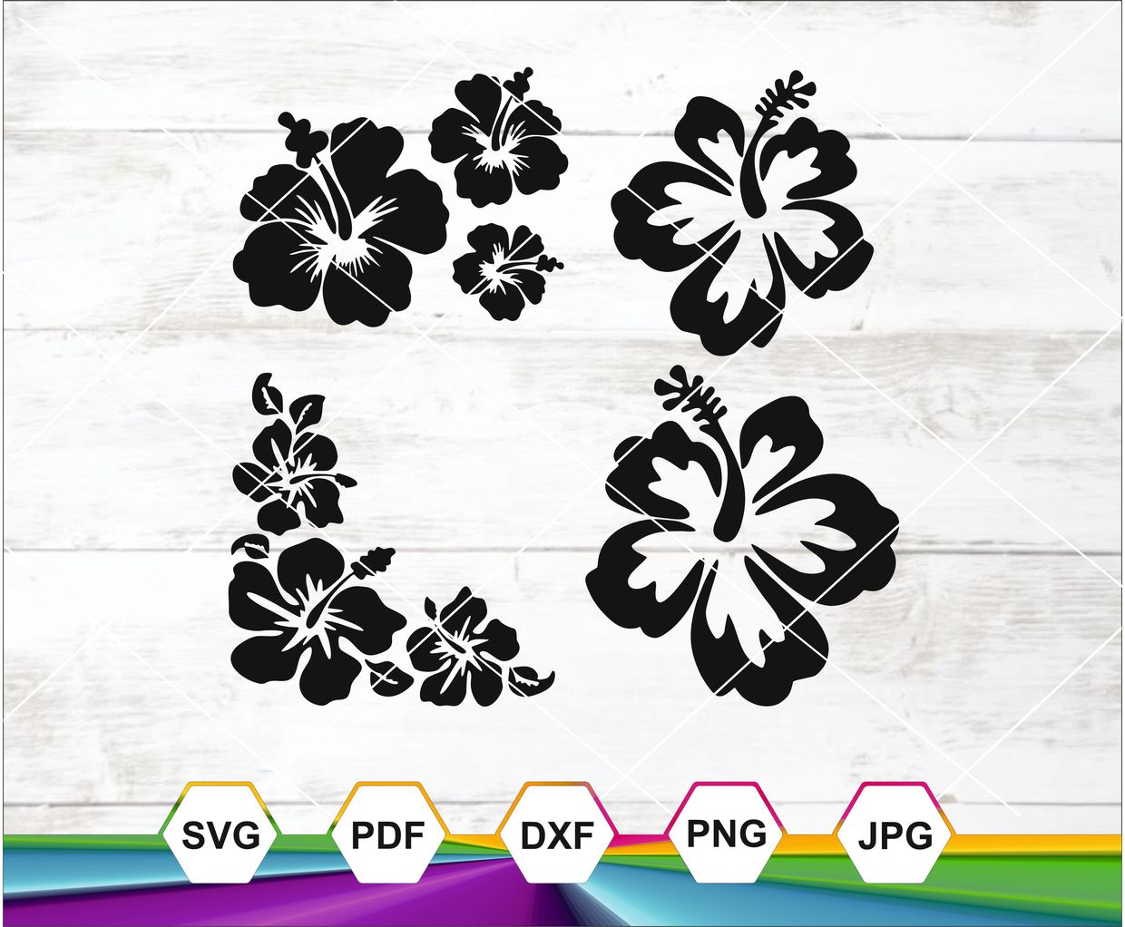 Hibiscus Flower SVG for Cricut & Silhouette
