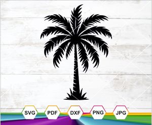 Palm Tree Svg, Palm Tree Dxf, Beach tree, Digital Download, High Quality File, Cut File For Cricut