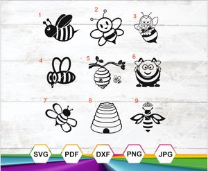 Adorable Bee SVG PNG DXF JPG PDF for Cricut, Silhouette, Sublimation, Stickers &amp; T-Shirts