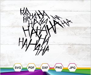Joker laugh Svg, Joker Smile svg, Clown Laught, Evil Laught, HAHAHA Svg, Joker Clipart, Digital