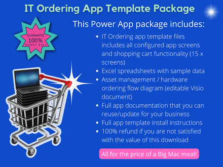 IT Ordering App - Power App Template Package 