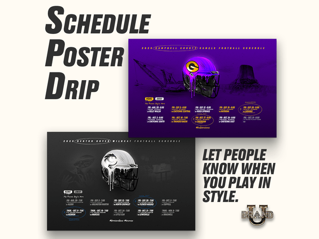 Schedule Poster Drip