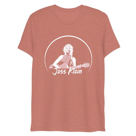 JK Signature All Gender Cut T Shirt - Maroon &amp; Mauve