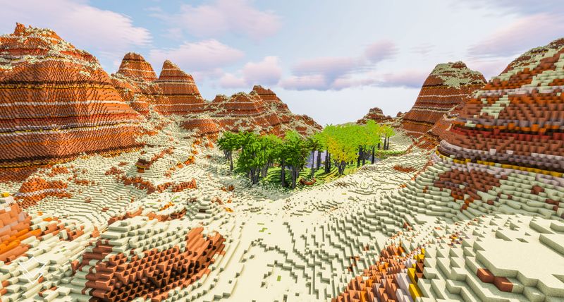 [Terrain] Dyssodia: Mesa Desert Minecraft Terrain Map