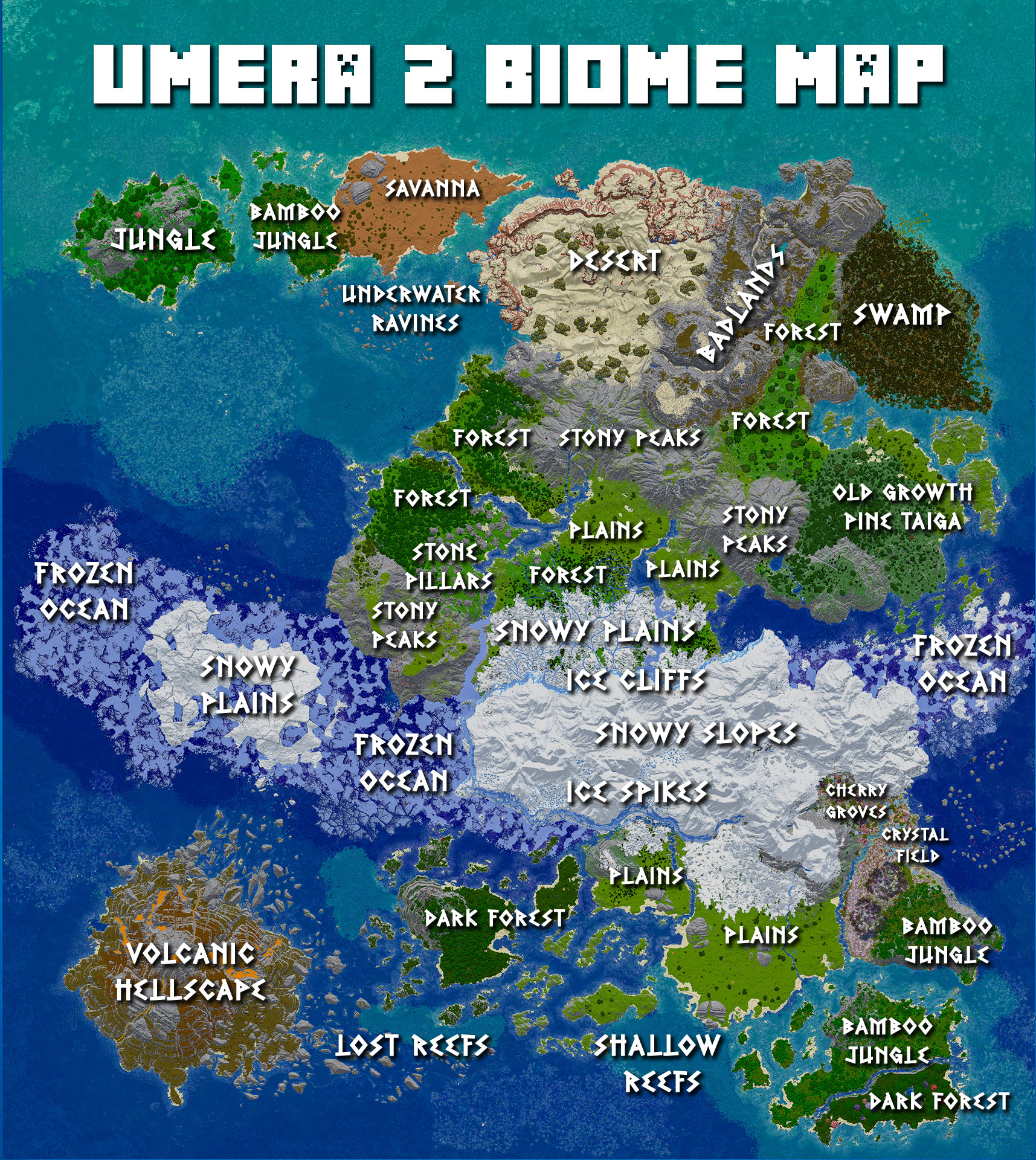 Minecraft Biome Map Umera 2