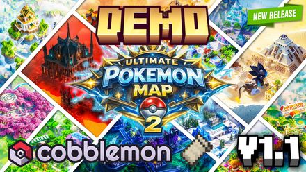 [DEMO] ULTIMATE POKEMON MAP 2 - Cobblemon Adventure Map with NPCs by Varuna Studios