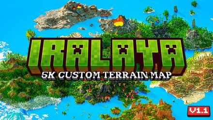 [Terrain] IRALAYA 1.1 — Custom 5K Minecraft Terrain Map | RPG | by Varuna