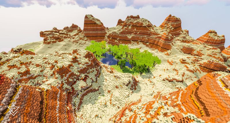 [Terrain] Dyssodia: Mesa Desert Minecraft Terrain Map