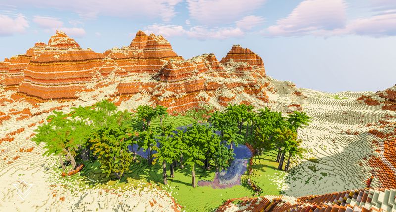 [Terrain] Dyssodia: Mesa Desert Minecraft Terrain Map