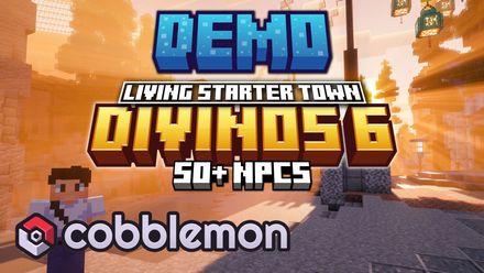 [DEMO] DIVINOS 6 - Cobblemon Adventure Map with NPCs by Varuna Studios