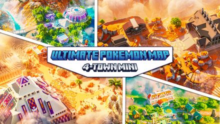 [MINI] ULTIMATE POKEMON MAP - Pixelmon &amp; Cobblemon Minecraft Map by Varuna | 4 Towns