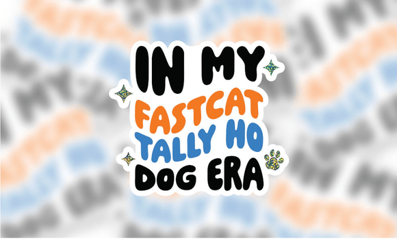 In My FastCAT Tally Ho Dog Era Decal