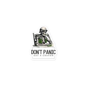 Don&#x27;t Panic.. Eat a Crayon Sticker