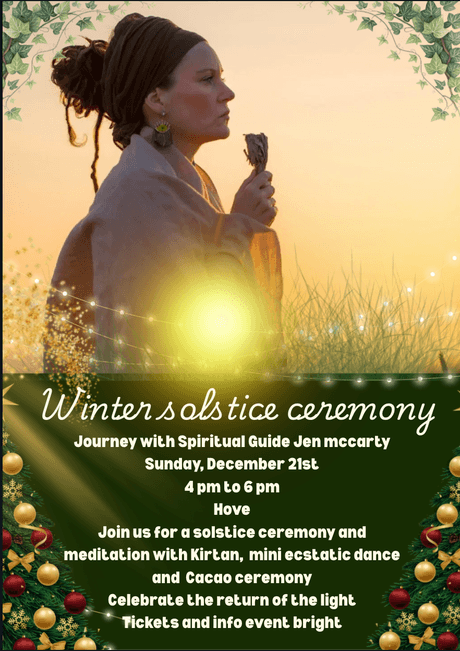 Winter solstice ceremony Journey with Jen mccarty