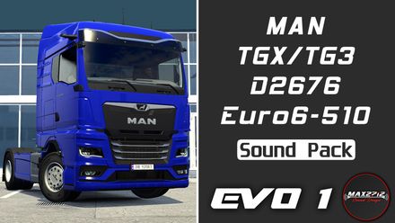 2022 MAN TGX (TG3) 510 D2676 Sound Pack