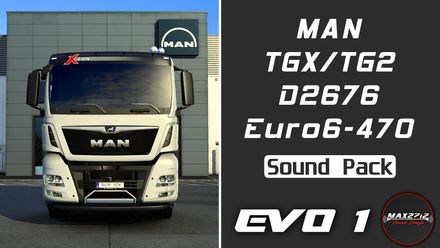 2020 MAN TGX (TG2) 470 D2676 Sound Pack