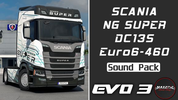 2023 Scania NG SUPER 460 DC13S Sound Pack