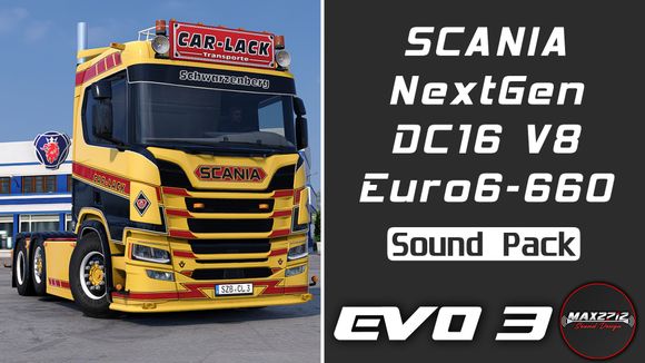 2022 Scania NextGen 660 DC16 V8 Sound Pack