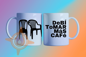Debi Tomar Mas Cafe - Plantilla de Taza