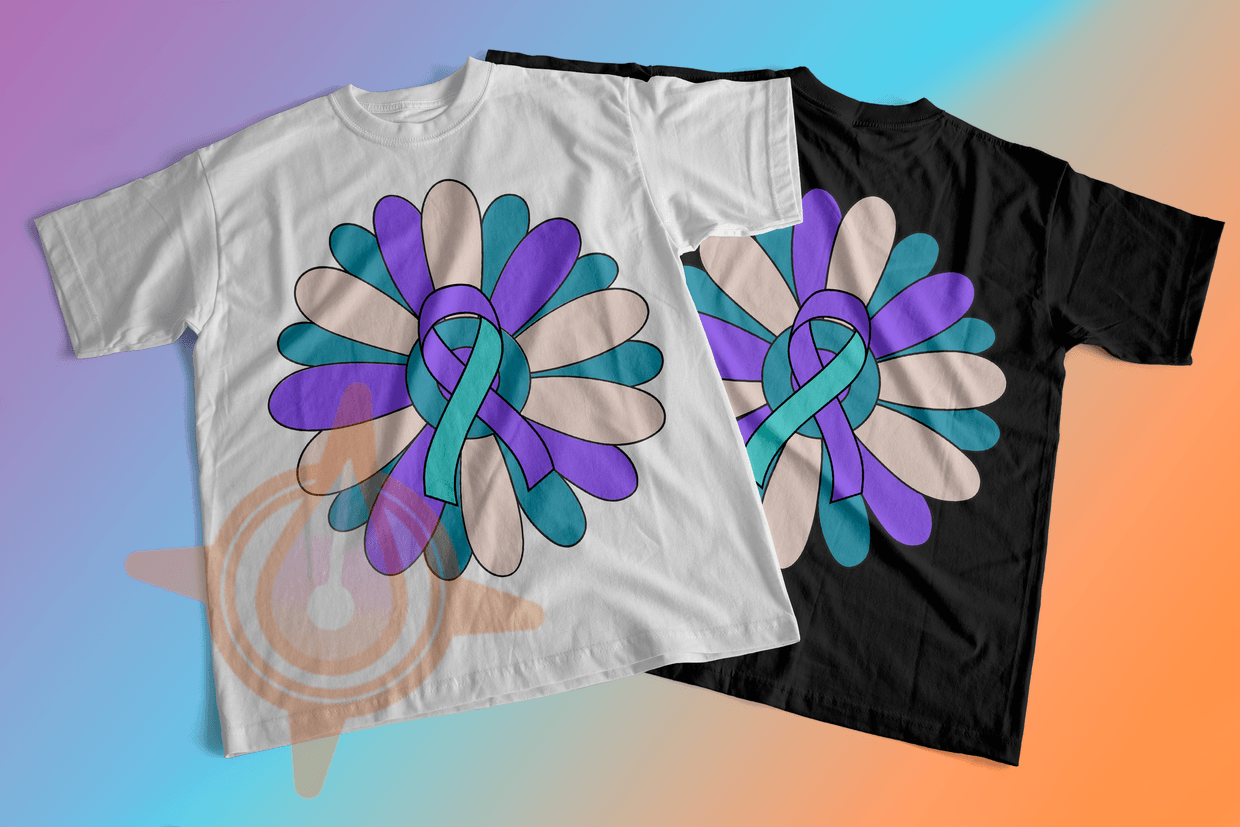 Suicide Awareness Flower - Archivo Digital PNG